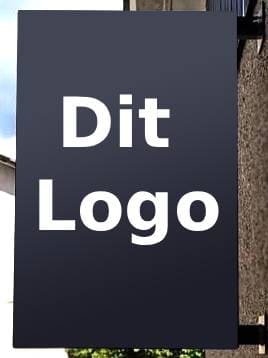 Udhængsskilt – SQUARE Komposit